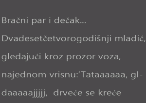 Bračni par i dečak…